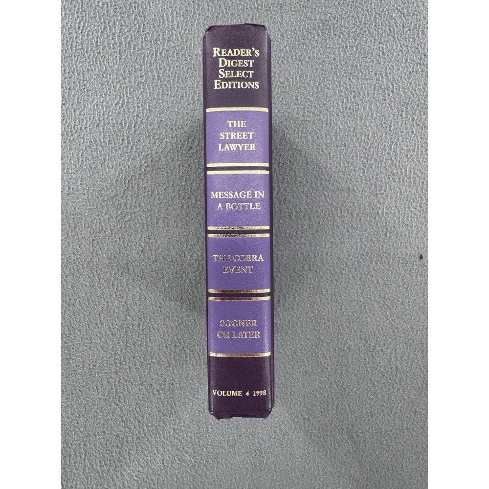Reader's Digest Select Editions 1998 Vol 4 Gold Gilt Hardcover VTG Literature